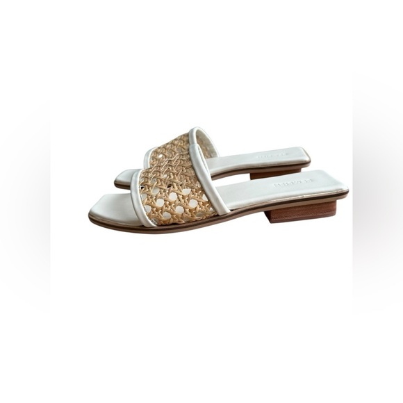 NWOT Bembien Cream Rattan Pia Slide Size US 7 - Picture 7 of 10